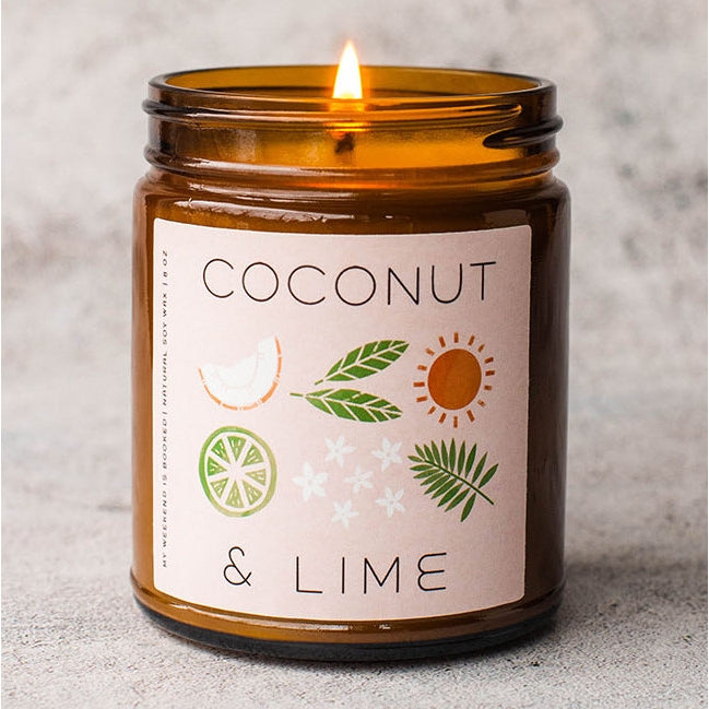 My Weekend is Booked - Coconut & Lime Natural Soy Candle