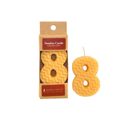 Honey Candles - Number Birthday Candles