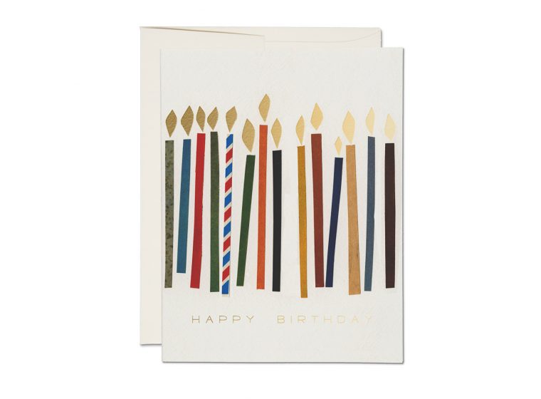 Red Cap Cards - Candles Birthday Card