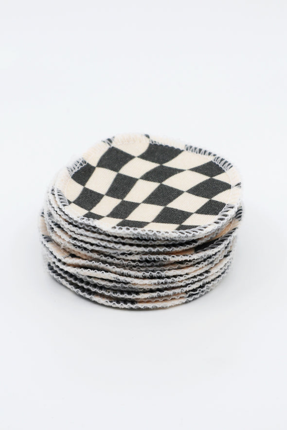 Freon Collective - Organic Cotton Rounds (Black Checker)