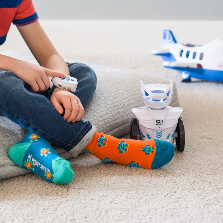 Friday Sock Co. - Kid's Robot Mismatched Socks