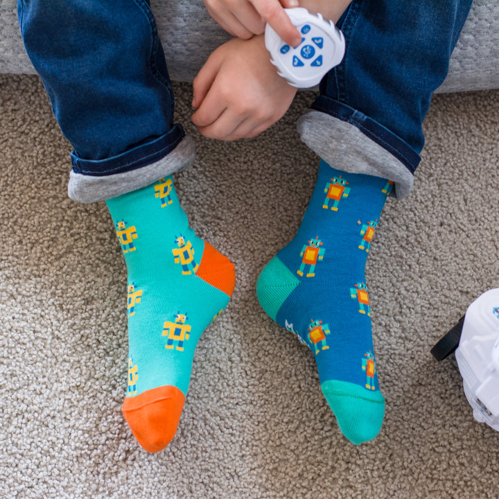 Friday Sock Co. - Kid's Robot Mismatched Socks
