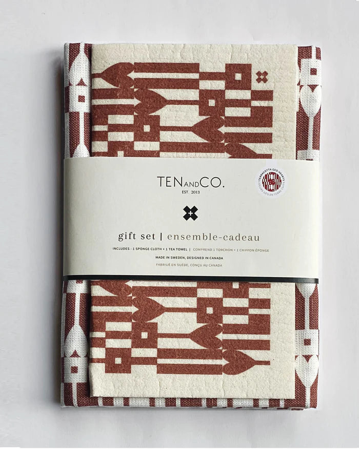Ten and Co - Geo Hearts (Terracotta) Gift set