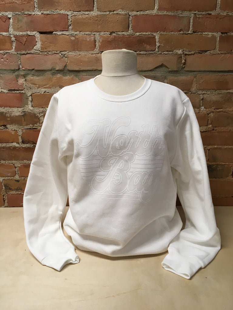 The FARM - North Bay Unisex ADULT Crewneck Sweater (Monochrome White)