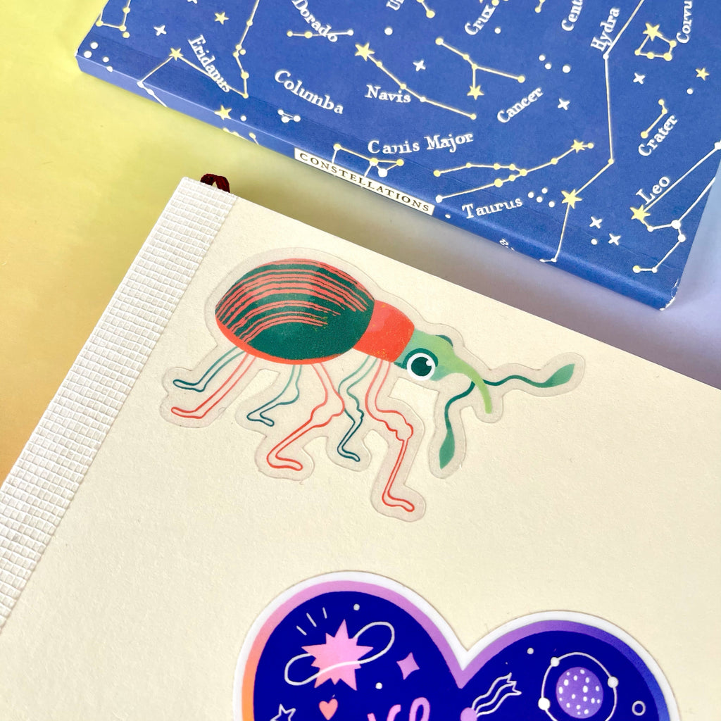 Maddy Young - Weevil Vinyl Sticker (Transparent)