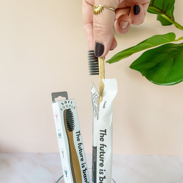The Future Is Bamboo - Adult Charcoal Toothbrush
