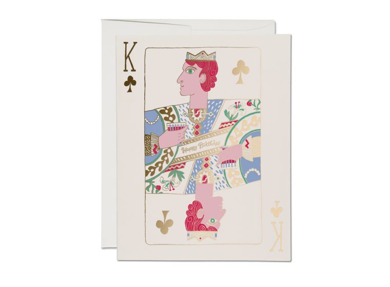 Red Cap Cards - King Of Clubs Card