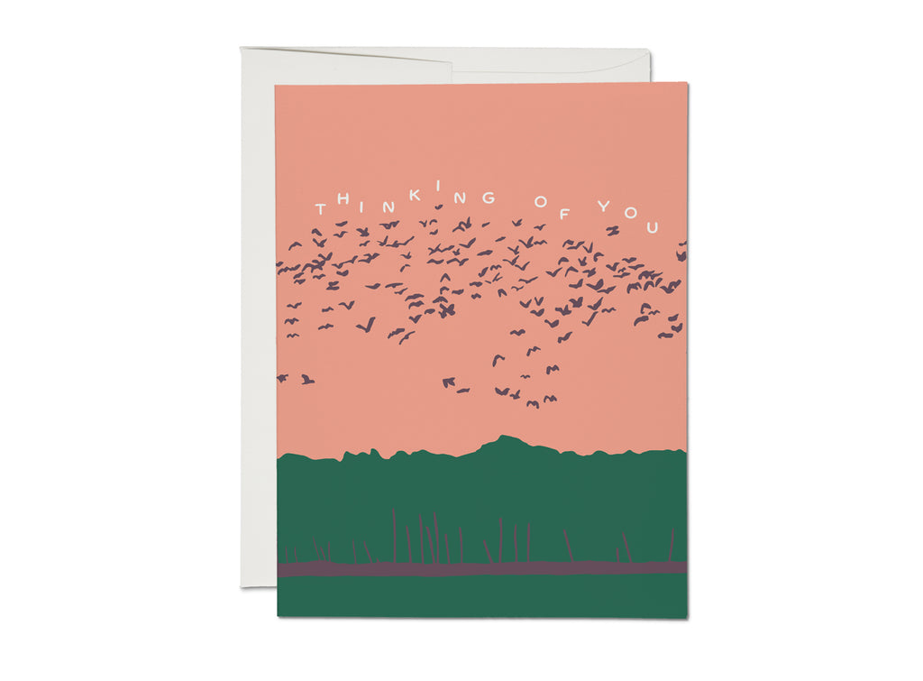 Red Cap Cards - Birds in Flight Card