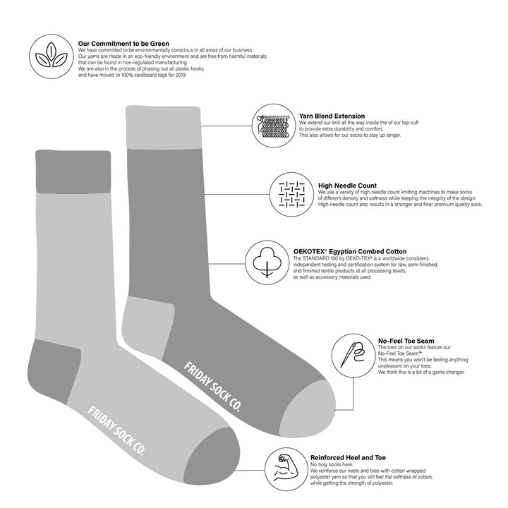Friday Sock Co. - Men's Science Mismatched Socks
