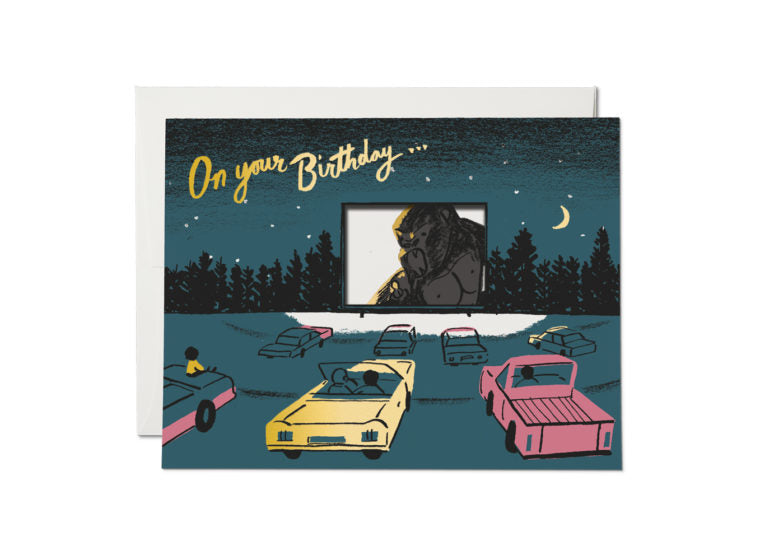 Red Cap Cards - King Kong Birthday Card