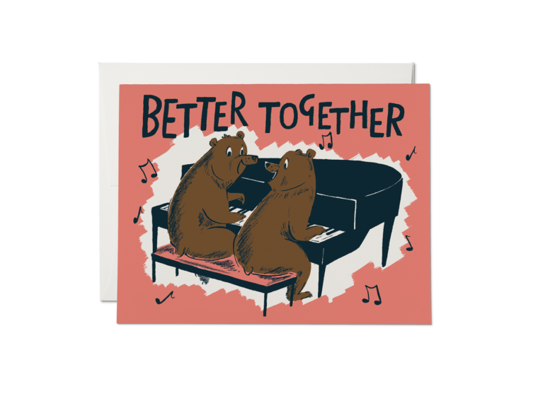 Red Cap Cards - Better Together Bears Card