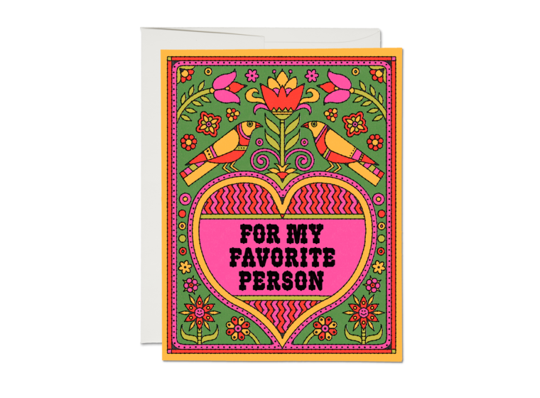 Red Cap Cards - Favourite Person Card