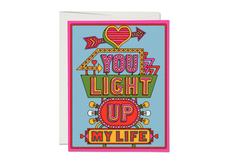 Red Cap Cards - Light Up My Life Card