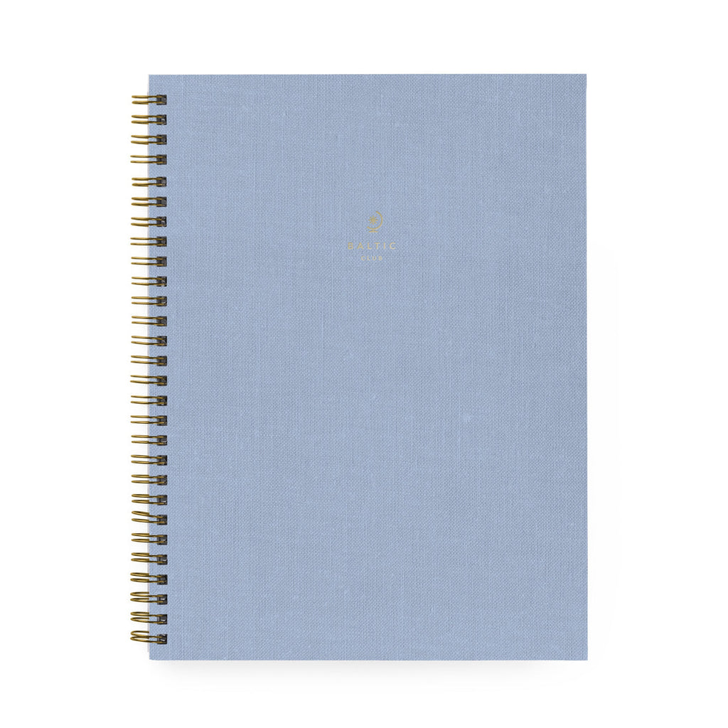 Baltic Club - Large Blue Ash Cloth Notebook
