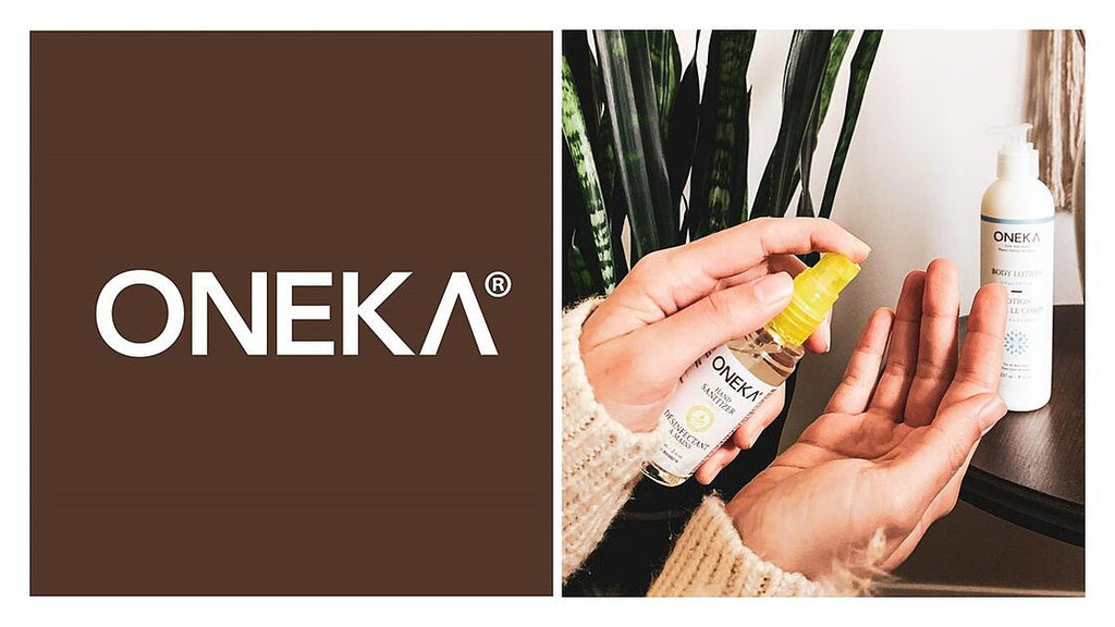 Oneka - Glass Lemon Hand Sanitizer (60ml)