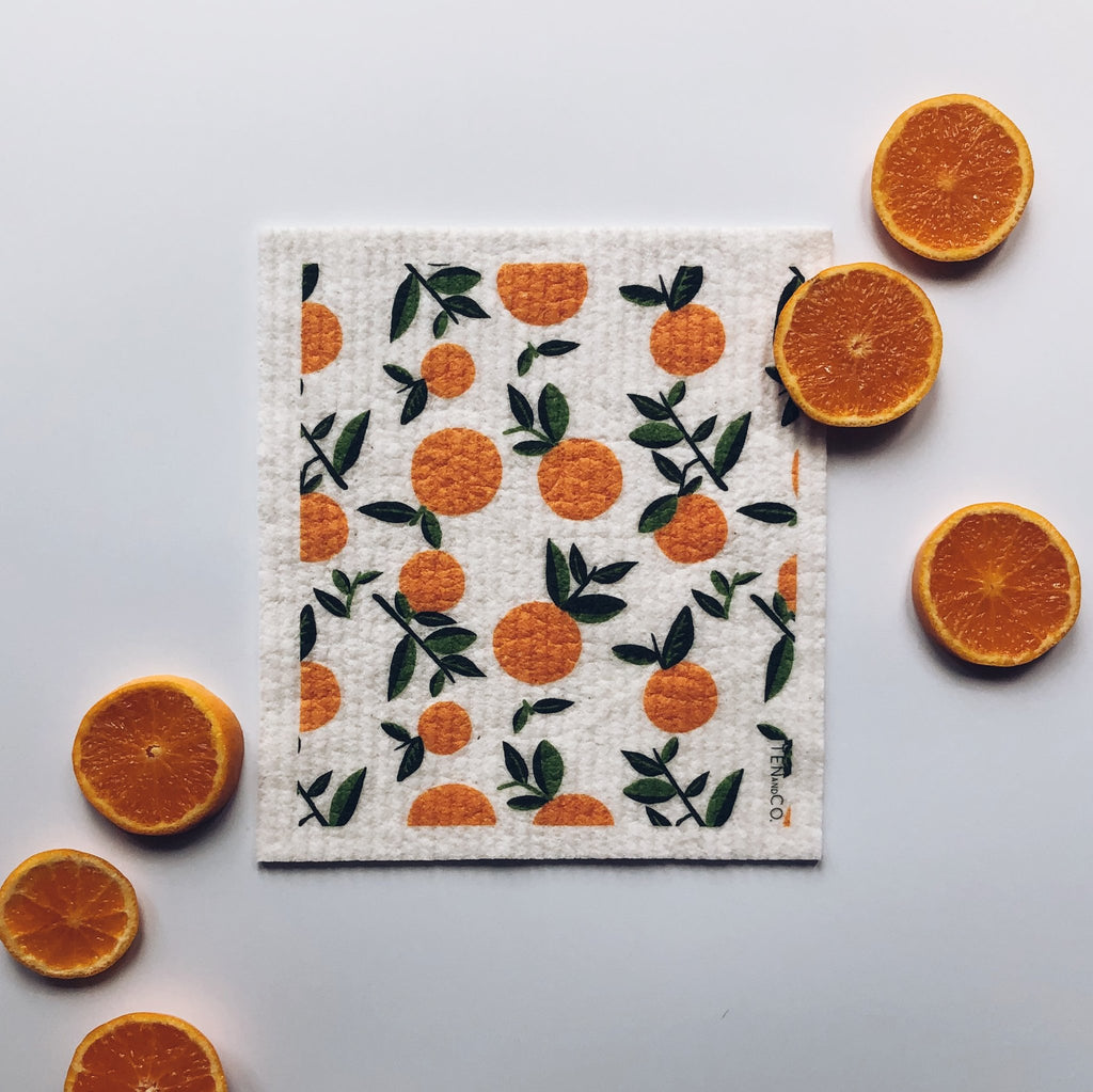 Ten and Co - Citrus Orange Sponge Cloth