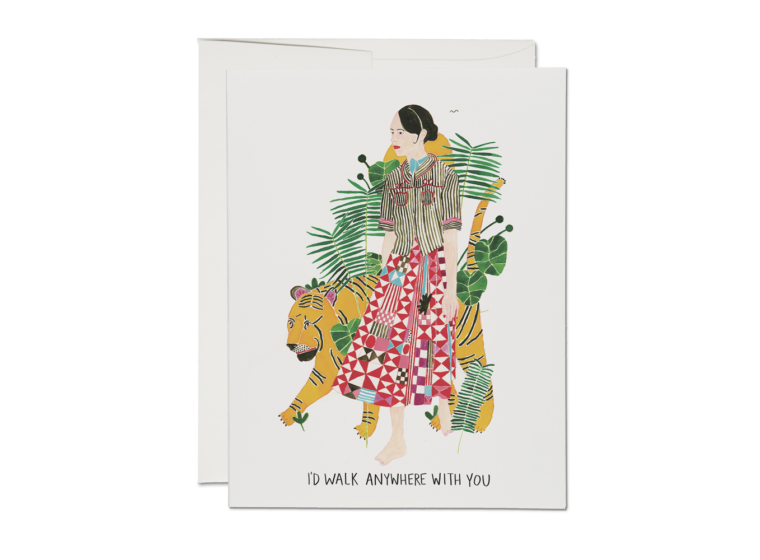 Red Cap Cards - I'd Walk Anywhere Card