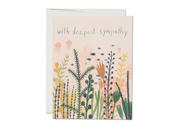 Red Cap Cards - Underwater Sympathy Card