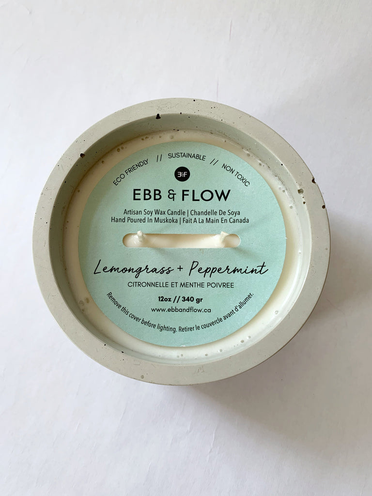 Ebb & Flow - Terrace Candle (Lemongrass + Peppermint)