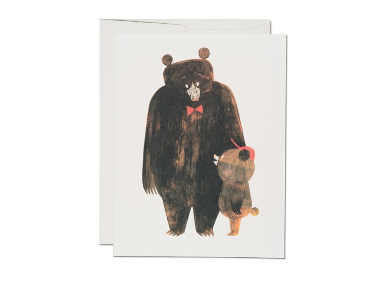 Red Cap Cards - Daddy Bear Card