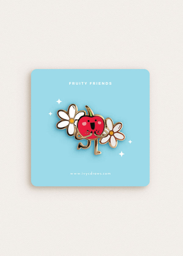Ivycdraws - Cheerful Cherry Enamel Pin