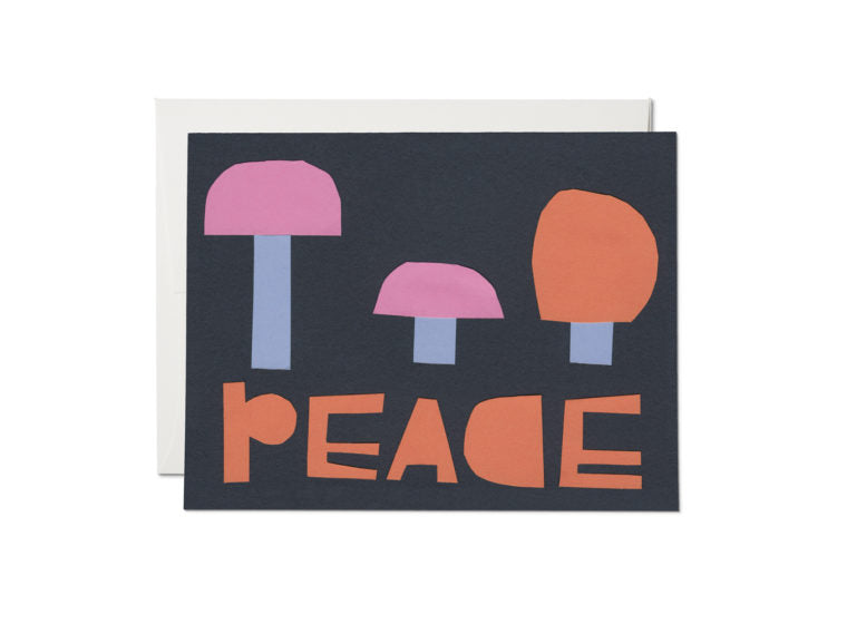 Red Cap Cards - Peace Mushrooms Card