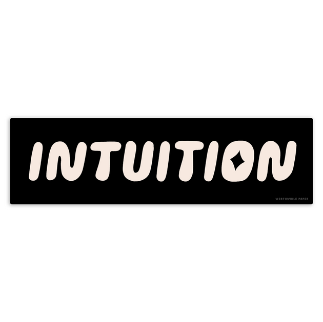Worthwhile Paper - Intuition Die Cut Sticker