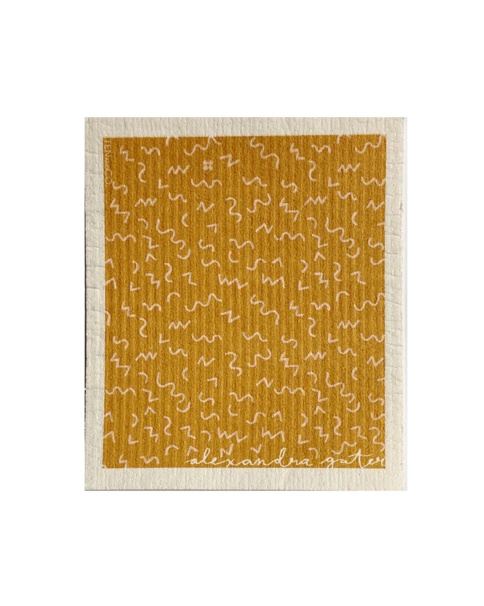 Ten and Co - Squiggle Sponge Cloth