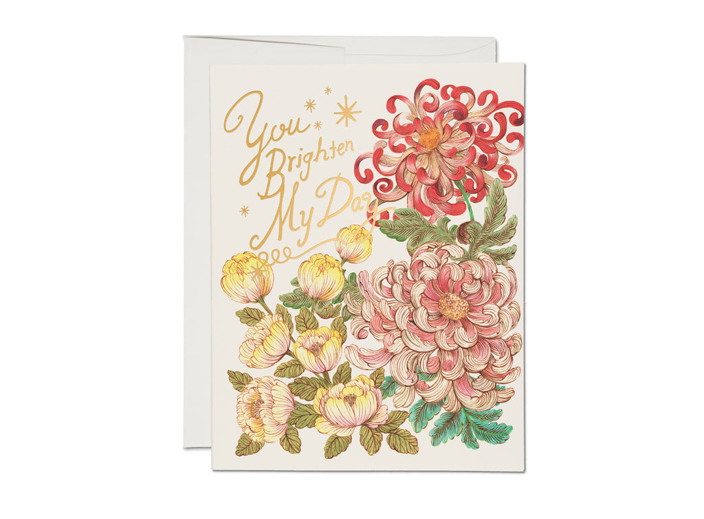 Red Cap Cards - You Brighten My Day Card