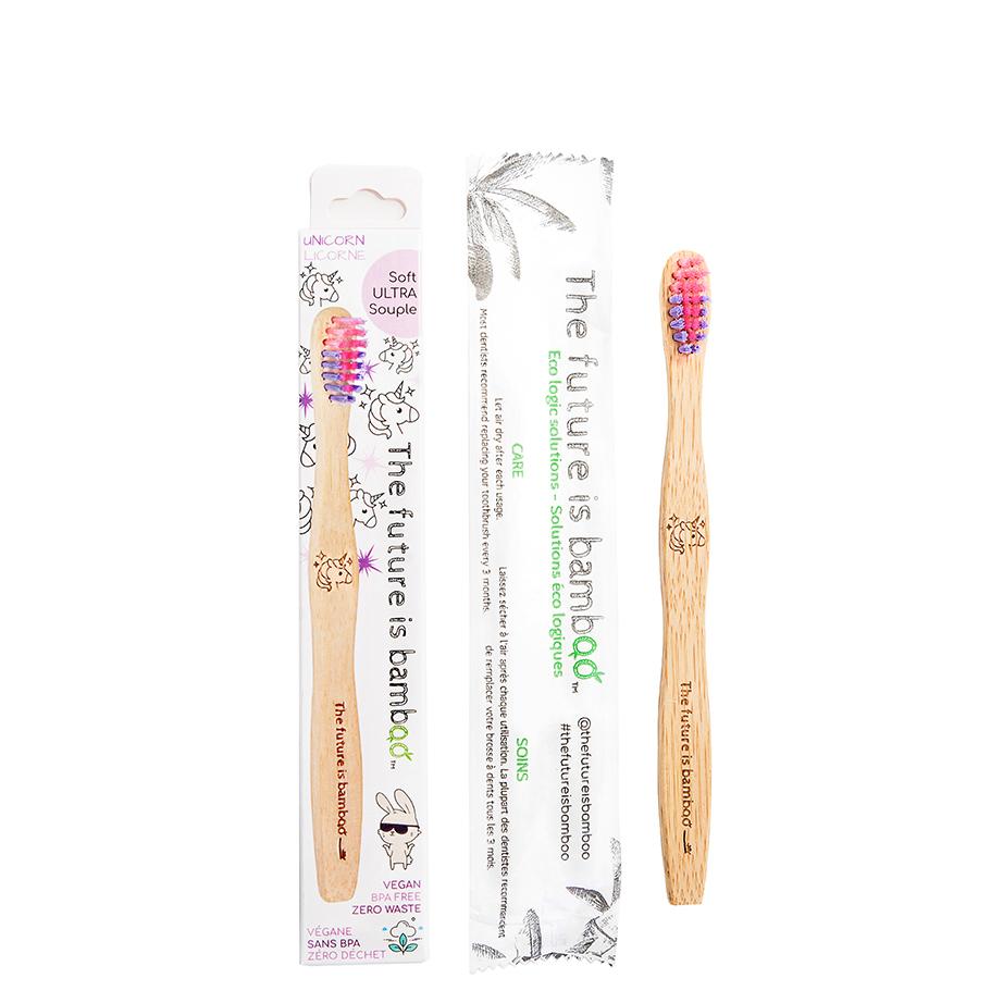 The Future Is Bamboo - Kids Unicorn Toothbrush