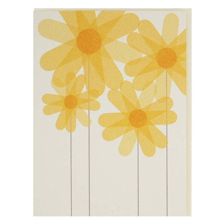 Regional Assembly of Text - Yellow Flowers Card