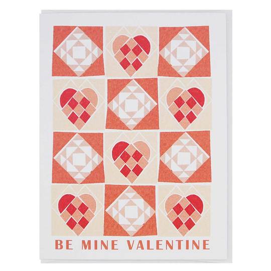 Regional Assembly of Text - Valentine's Quilt Card
