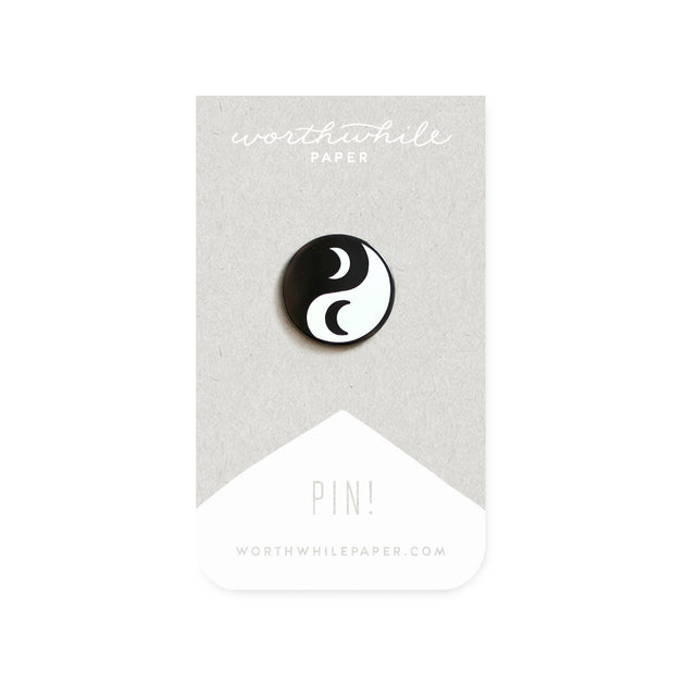 Worthwhile Paper - Moon Yang Enamel Pin