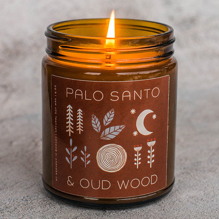 My Weekend is Booked - Palo Santo & Oud Wood Natural Soy Candle
