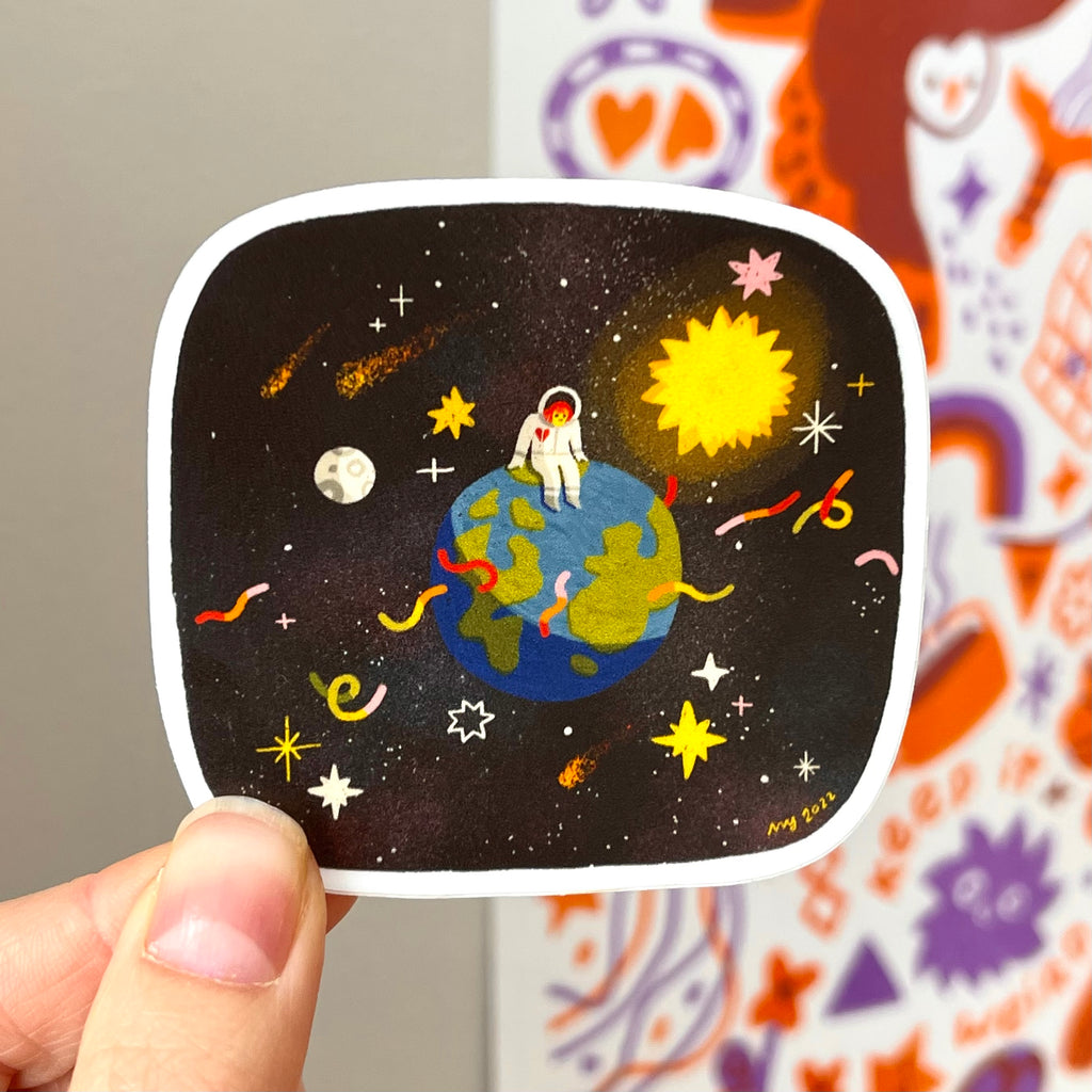 Maddy Young - Lonely Astronaut Vinyl Sticker