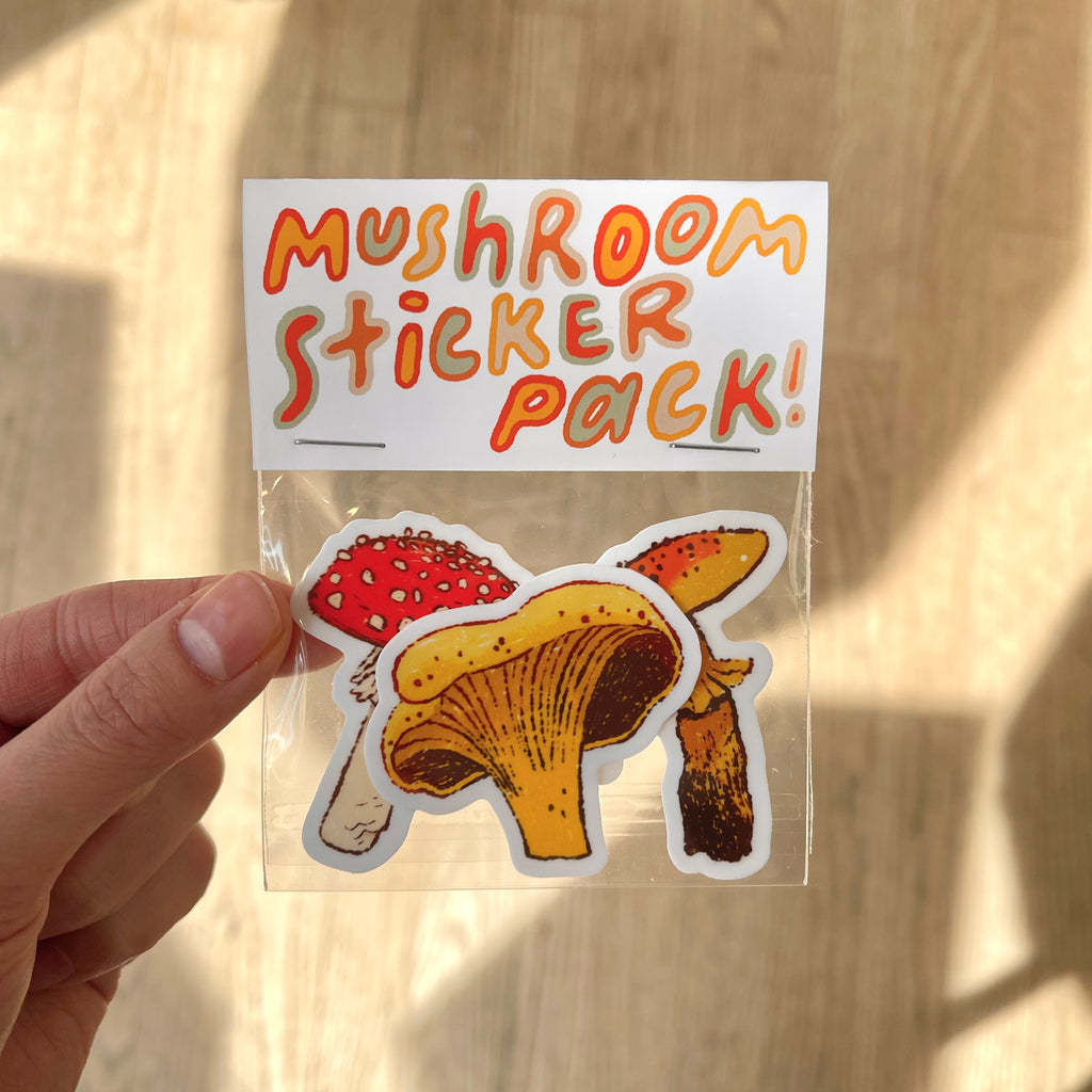 Maddy Young - Mushrooms Vinyl Sticker Pack