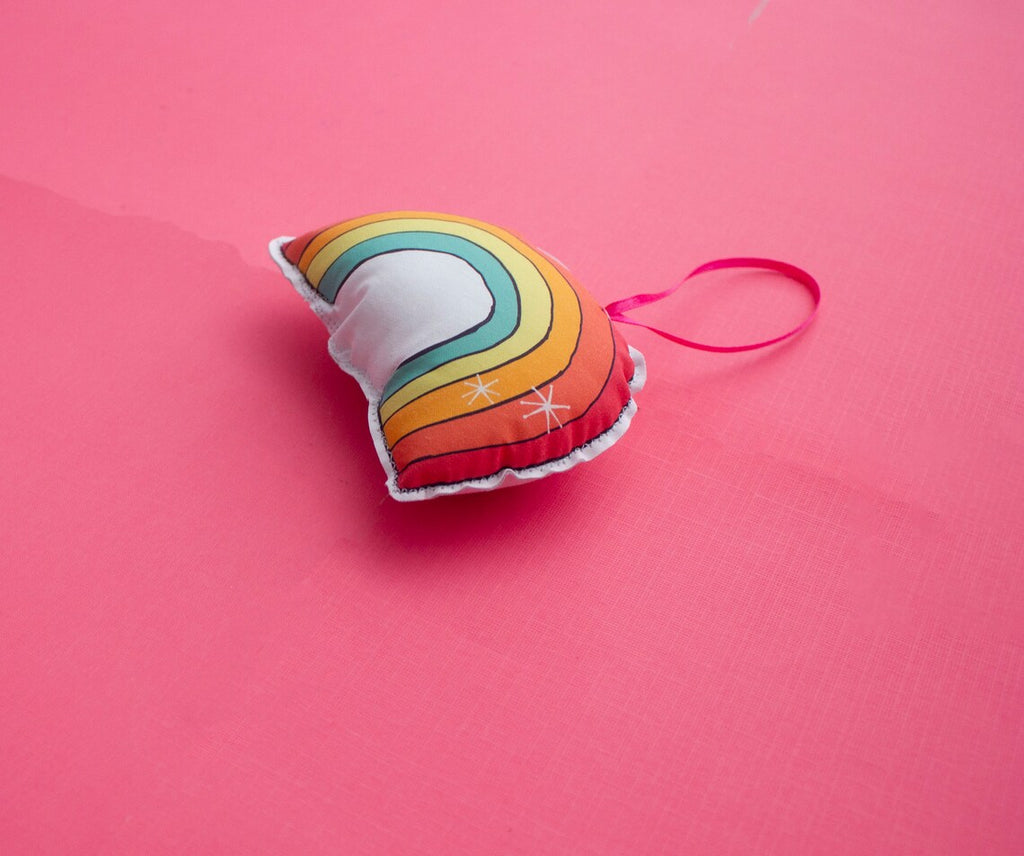 Creationz by Catherine - Rainbow Fabric Ornament