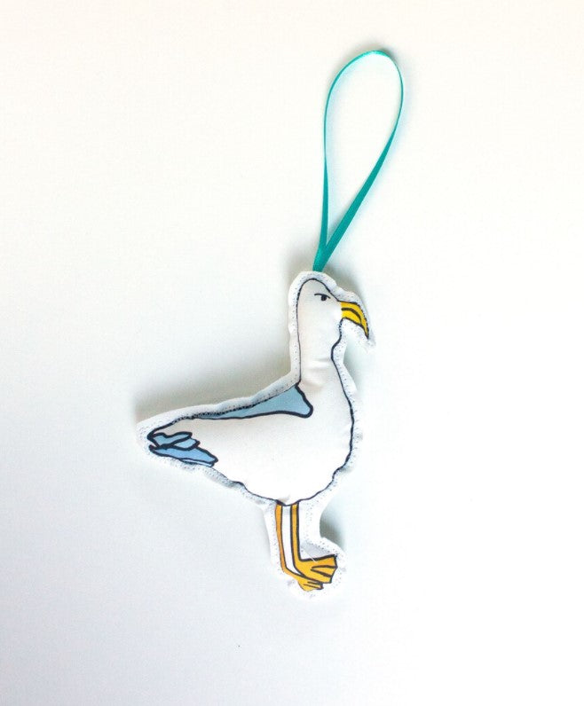 Creationz by Catherine - Seagull Fabric Ornament