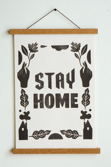 Stay Home Club - Stay Home (Type) Riso Print